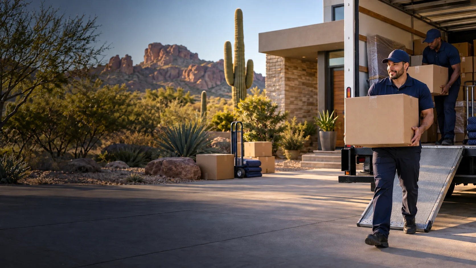 Professional movers providing moving services in Arizona