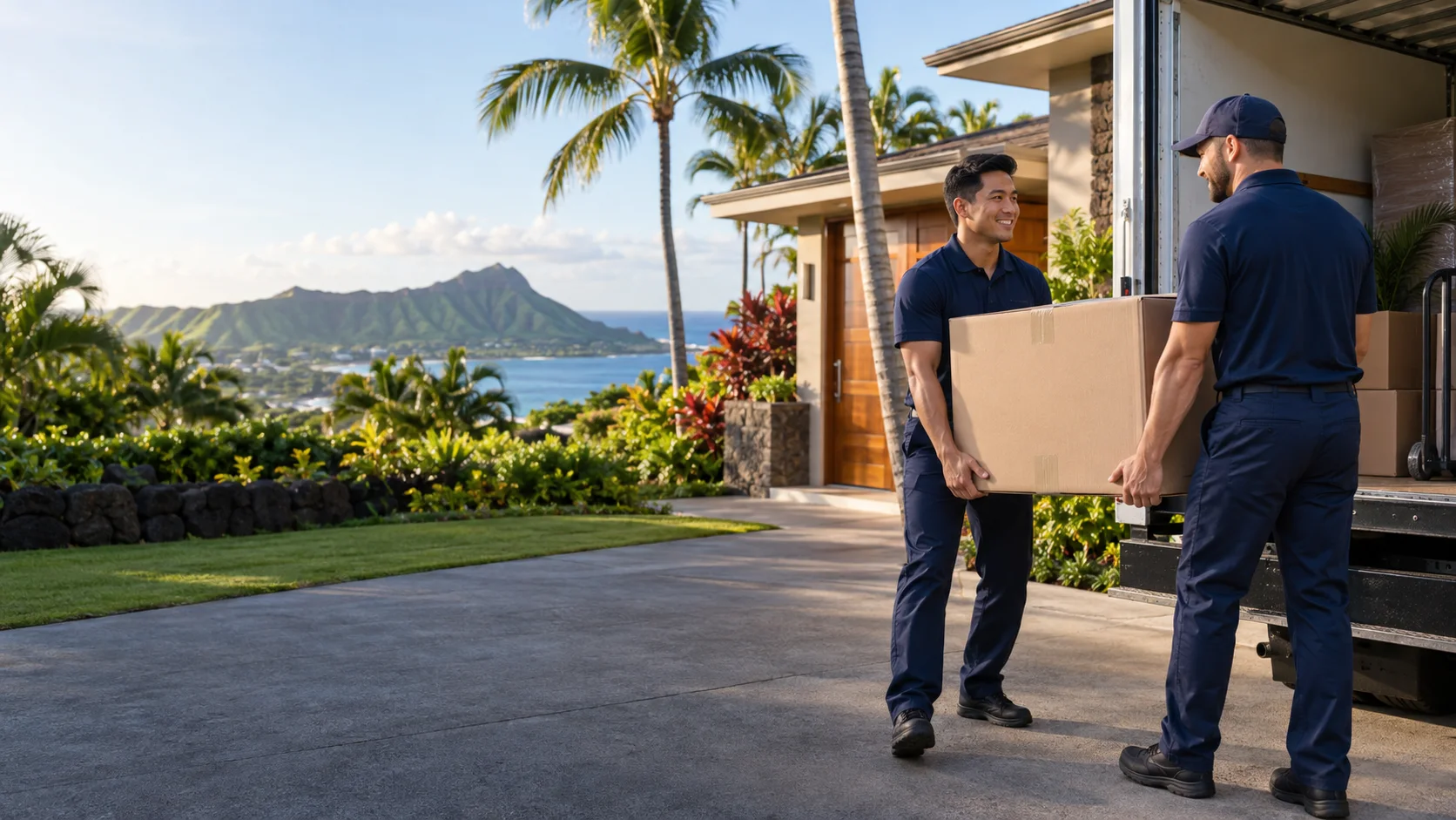 Professional movers providing moving services in Hawaii