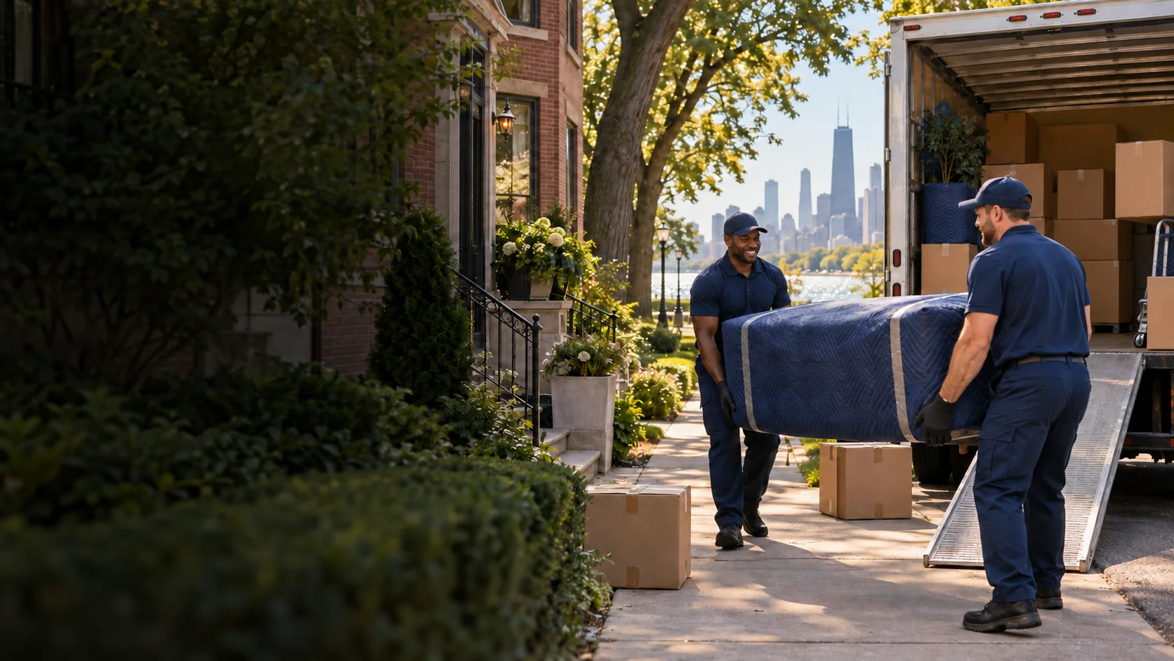 Professional movers providing moving services in Illinois