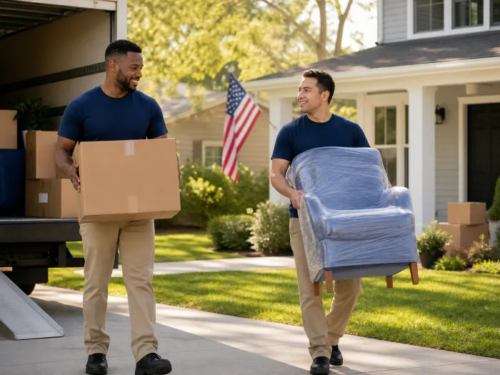 Military & Family Moves crew at work